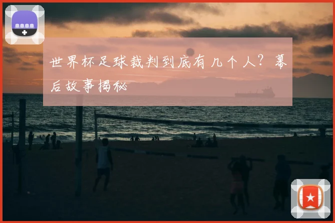 世界杯足球裁判到底有几个人?幕后故事揭秘